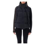 Y-3 Svart Puffer Vest Ytterkläder Aw24 Black, Dam