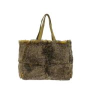 Chanel Vintage Pre-owned Canvas chanel-vskor Brown, Dam