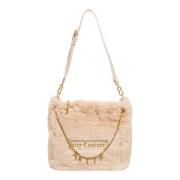 Juicy Couture Stilren Toteväska med justerbar rem Beige, Dam