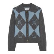 Marc O'Polo Jacquard cardigan regular Blue, Dam