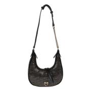 Pinko Snygg Mini Hobo Väska Black, Dam