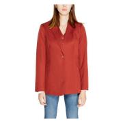 Vero Moda Figursydd Slits Blazer Donna Red, Dam