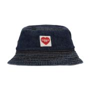 Carhartt Wip Blå Denim Bucket Hat Stone Washed Blue, Herr