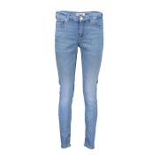 Tommy Hilfiger Nora Skinny Tvättad Effekt Jeans Blue, Dam