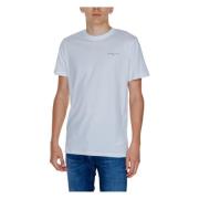 Tommy Hilfiger Vit Bomull T-shirt med Korta ärmar White, Herr