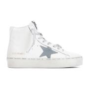 Golden Goose Vita Lädersneakers för Kvinnor White, Dam