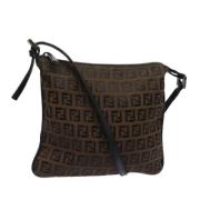 Fendi Vintage Pre-owned Canvas fendi-vskor Brown, Dam