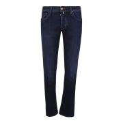 Jacob Cohën Slim Fit Nick 5 Fickbyxor Blue, Herr