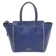 Valentino Vintage Pre-owned Laeder totevskor Blue, Dam