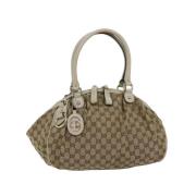 Gucci Vintage Pre-owned Canvas handvskor Beige, Dam