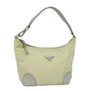 Prada Vintage Pre-owned Nylon prada-vskor Beige, Dam