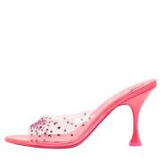 Christian Louboutin Pre-owned Pre-owned Tyg sandaler Pink, Dam