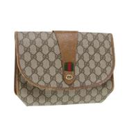 Gucci Vintage Pre-owned Laeder kuvertvskor Brown, Dam