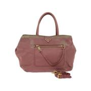 Prada Vintage Pre-owned Nylon prada-vskor Pink, Dam