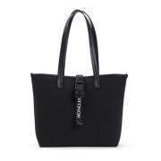 Moncler Svart Shopper Toteväska Black, Dam