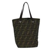 Fendi Vintage Pre-owned Canvas fendi-vskor Black, Dam