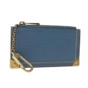 Louis Vuitton Vintage Pre-owned Laeder plnbcker Blue, Dam