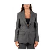 Max Mara Damjacka Stilren Svart Gray, Dam