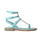 ASH Flat Sandals Blue, Dam