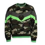 Dolce & Gabbana Multifärgad Camo Logo Sweatshirt Multicolor, Herr