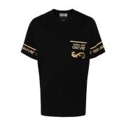 Versace Jeans Couture Svarta T-shirts och Polos ***cv Black, Herr