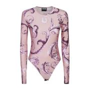 Versace Jeans Couture Rosa Top med Unik Stil Pink, Dam