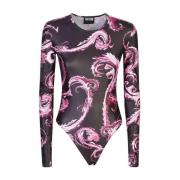 Versace Jeans Couture Svart topp med ***cv Multicolor, Dam