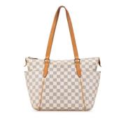 Louis Vuitton Vintage Pre-owned Canvas axelremsvskor White, Dam