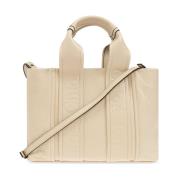 Chloé Handväska Woody Liten Beige, Dam