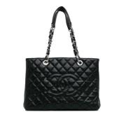 Chanel Vintage Pre-owned Laeder totevskor Black, Dam