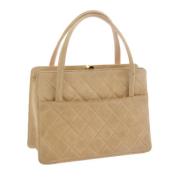 Chanel Vintage Pre-owned Mocka chanel-vskor Beige, Dam