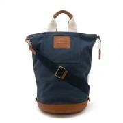 Coach Pre-owned Pre-owned Canvas axelremsvskor Blue, Dam