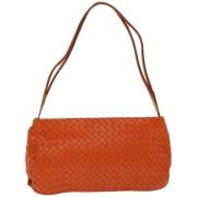 Bottega Veneta Vintage Pre-owned Laeder axelremsvskor Orange, Dam