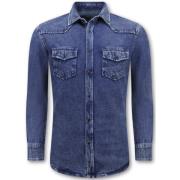 Local Fanatic Jeansblus Herr - Denimskjorta Blue, Herr