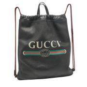 Gucci Vintage Pre-owned Laeder ryggsckar Black, Dam