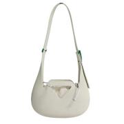 Bottega Veneta Vintage Pre-owned Tyg axelremsvskor White, Dam