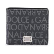 Dolce & Gabbana Logo Jacquard Plånbok Gray, Herr