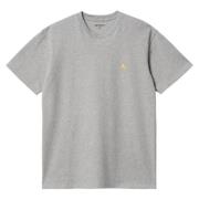 Carhartt Wip Chase T-shirt Grå Heather Guld Gray, Herr