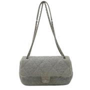 Chanel Vintage Pre-owned Tyg chanel-vskor Gray, Dam