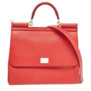 Dolce & Gabbana Pre-owned Pre-owned Laeder handvskor Red, Dam