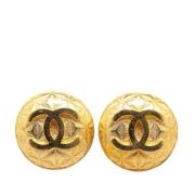 Chanel Vintage Pre-owned Metall chanel-smycken Yellow, Dam