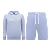 Enos Hoodie Men - Korta joggingbyxor för män - SET Blue, Herr