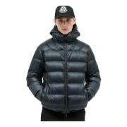 Moncler Matt Finish Dunjacka med Huva Blue, Herr