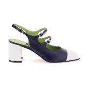 Carel Lackläder Slingback Mary Jane Blue, Dam