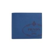 Prada Vintage Pre-owned Laeder plnbcker Blue, Dam