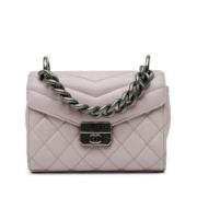 Chanel Vintage Pre-owned Laeder axelremsvskor Gray, Dam