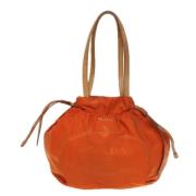 Prada Vintage Pre-owned Tyg prada-vskor Orange, Dam