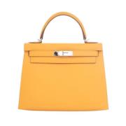 Hermès Vintage Pre-owned Laeder handvskor Yellow, Dam