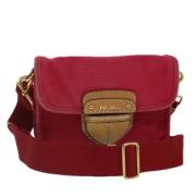 Prada Vintage Pre-owned Canvas prada-vskor Red, Dam