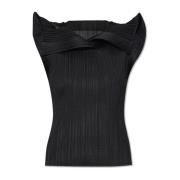 Issey Miyake Veckad topp Black, Dam